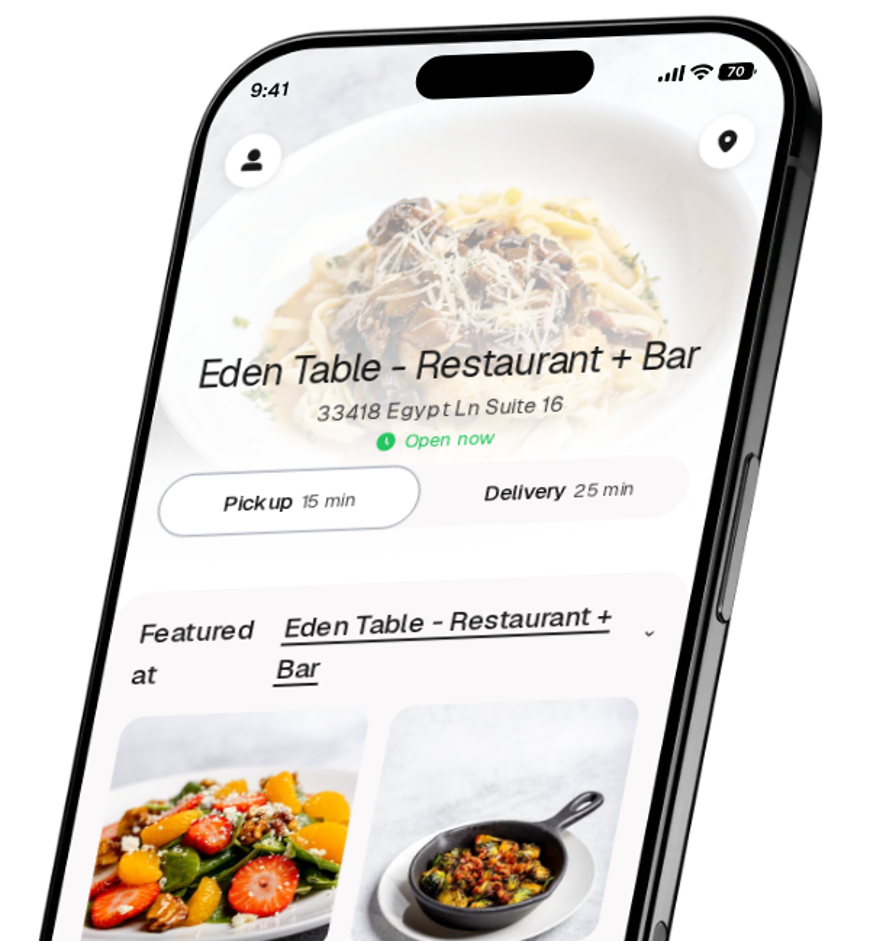 Eden Table - Restaurant + Bar app preview